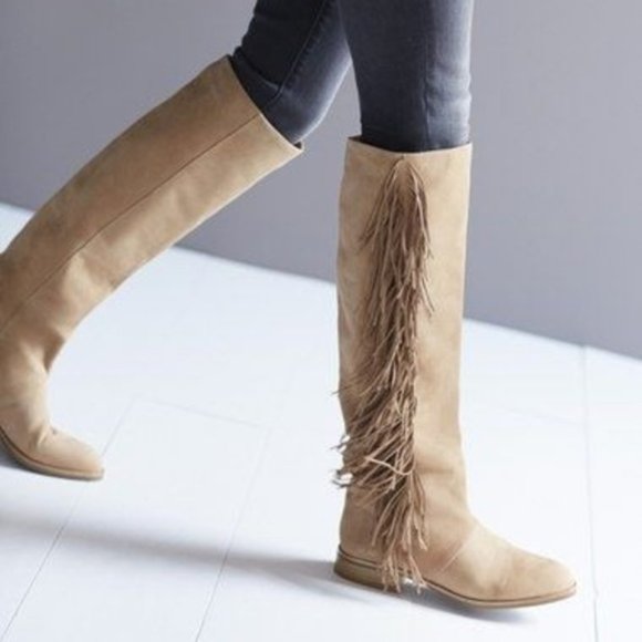 Sam Edelman Josephine Boho Slouch Fringe Boot 7.5 - Picture 6 of 13